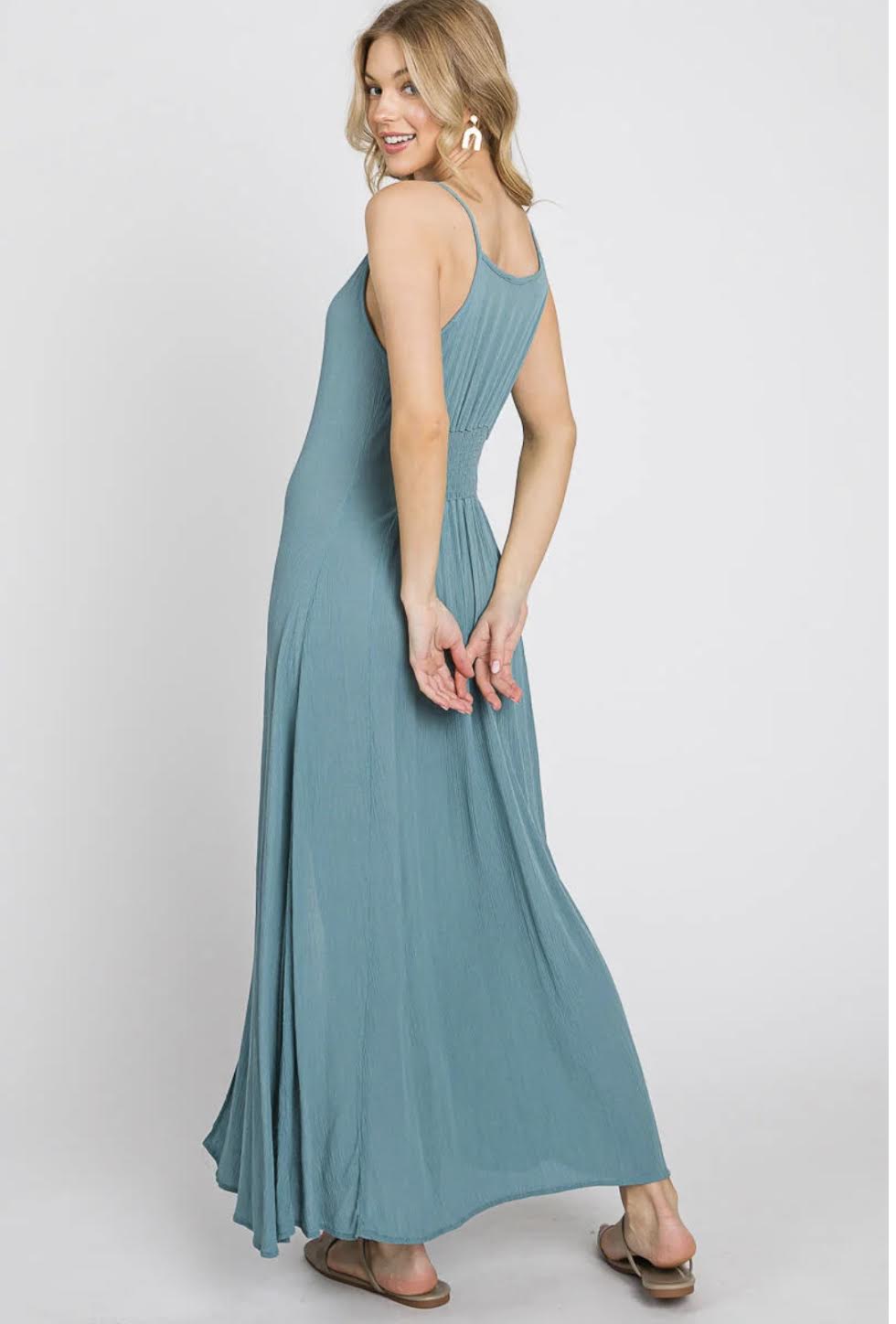 Rayon Gauze Flowy Dress