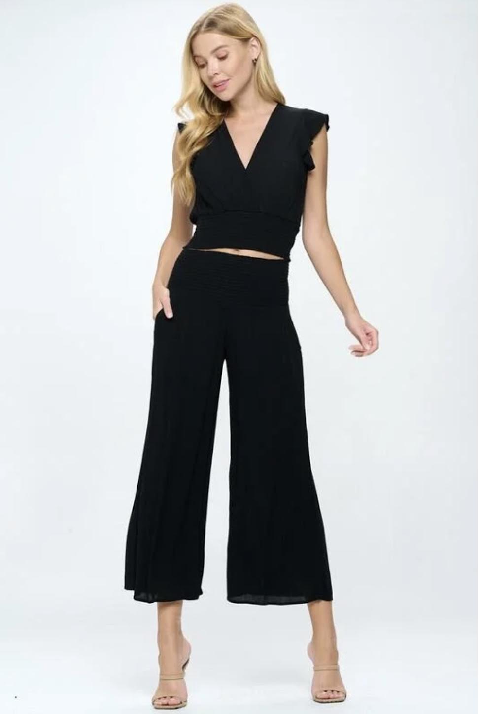 Wide Leg Crop Pants
