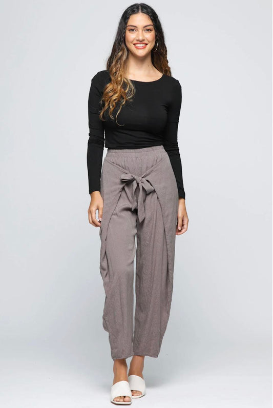 Tie Front Wrap Pants